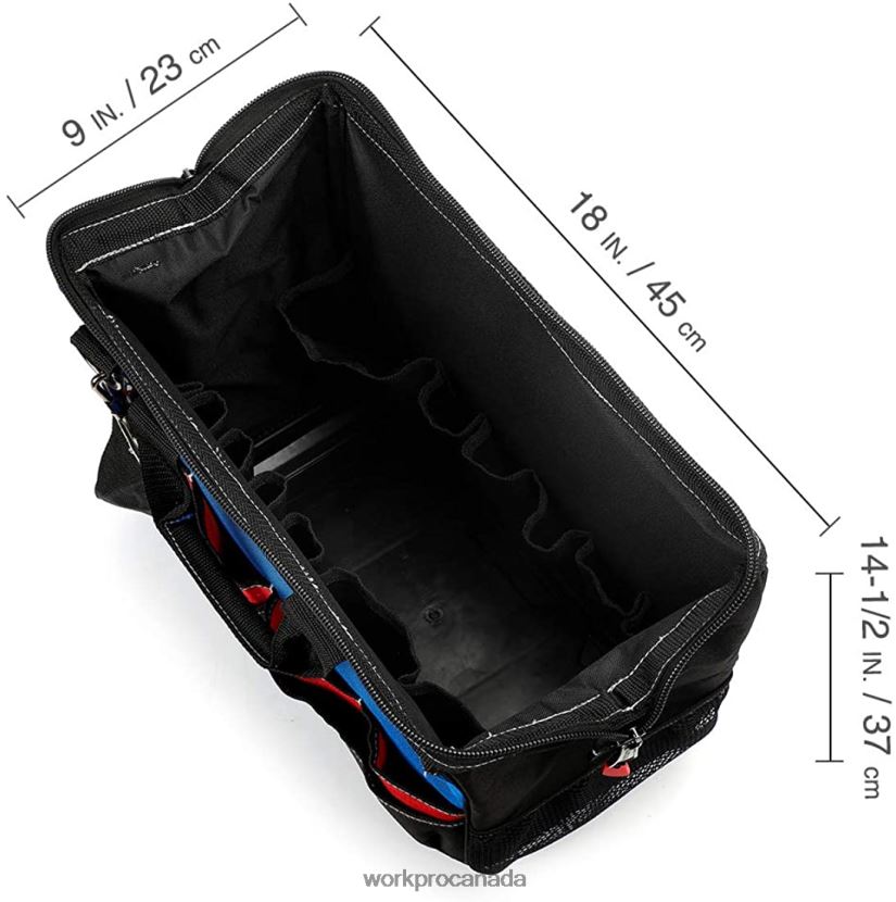 Morden WORKPRO Tool Bag Closed Top Wide Slot Storage with Waterproof Base and Adjustable Shoulder Straps Storage ZNRDXV30