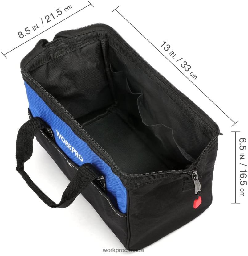 Useful WORKPRO 13-inch Wide Mouth Tool Tote Bag Storage ZNRDXV28