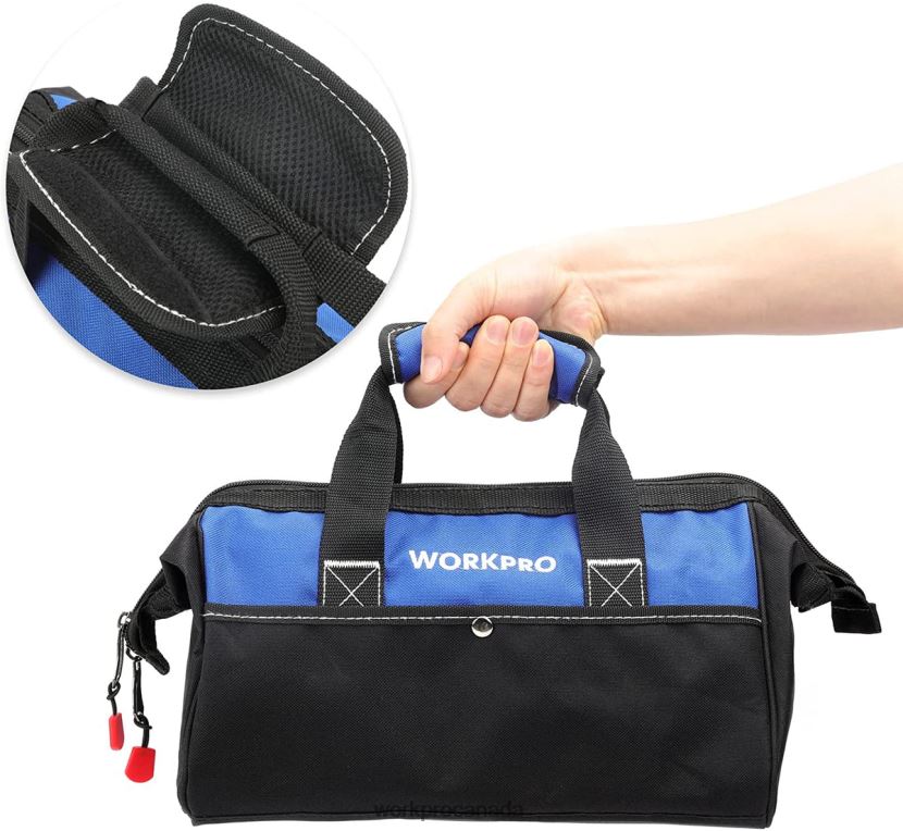 Useful WORKPRO 13-inch Wide Mouth Tool Tote Bag Storage ZNRDXV28