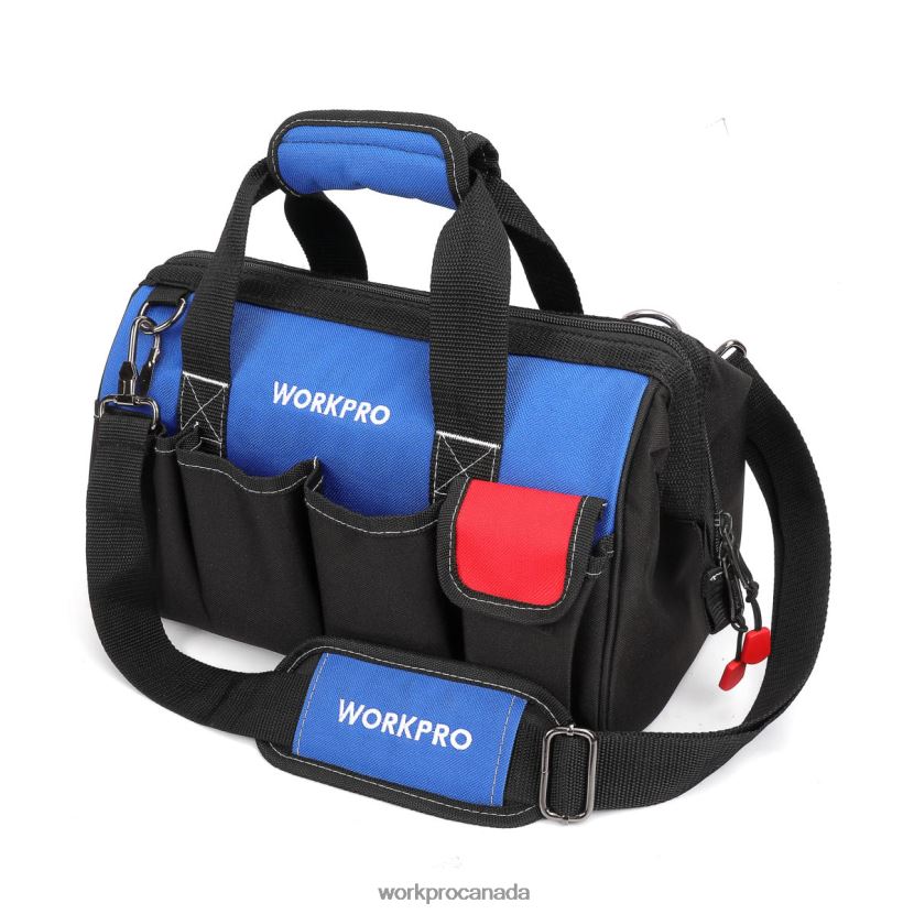 Useful WORKPRO 14-inch Tool Bag, Multi-pocket Tool Organizer with Adjustable Shoulder Strap Storage ZNRDXV31