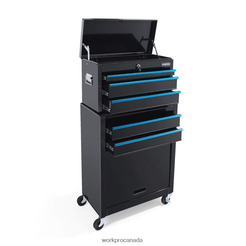 Useful WORKPRO 5-Drawer Rolling Tool Chest, Sliding Metal Drawer Rolling Tool Storage Cabinet Storage ZNRDXV18